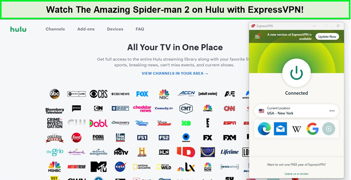amazing-spider-man-2-on-hulu-with-expressvpn-in-Canada