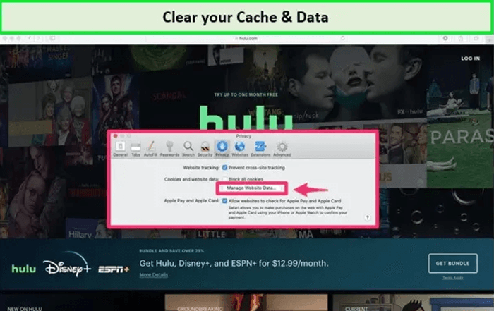 Effacer le cache et les données pour résoudre le problème de Hulu qui ne fonctionne pas sur une Smart TV. 