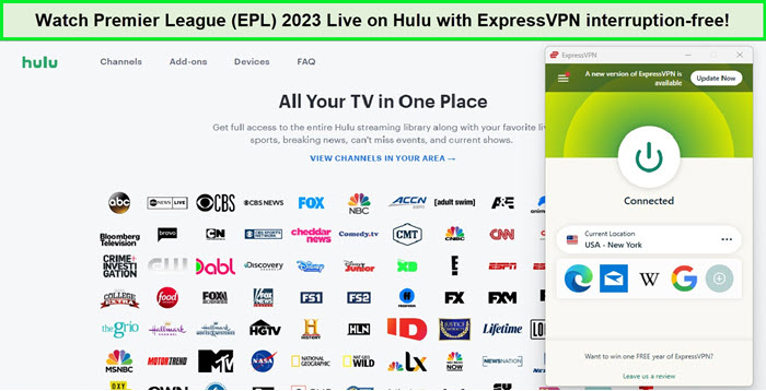  Streamen Sie die Premier League (EPL) 2023 mit ExpressVPN   Auf Hulu 