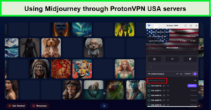 midjourney-unblocked-by-protonVPN-in-Canada