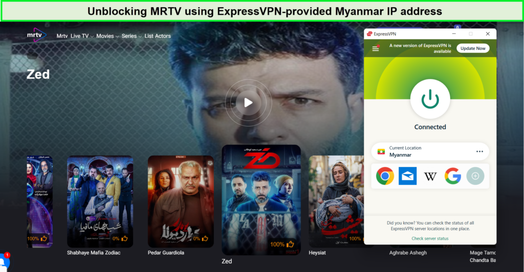  Streaming-Myanmar-Dienste mit ExpressVPN 