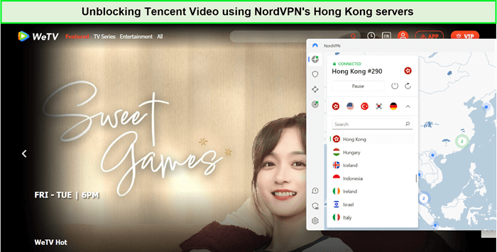 tencent-video-outside-Hong Kong-unblocked-by-nordvpn
