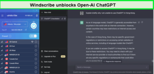 unblock-openAI-Chatgpt-with-windscribe-in-Germany