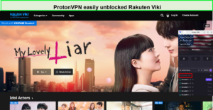 unblocking-Rakuten Viki-with-protonvpn-outside-USA