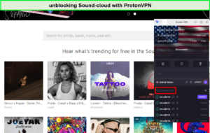 unblocking-Soundcloud-with-ProtonVPN-in-UAE