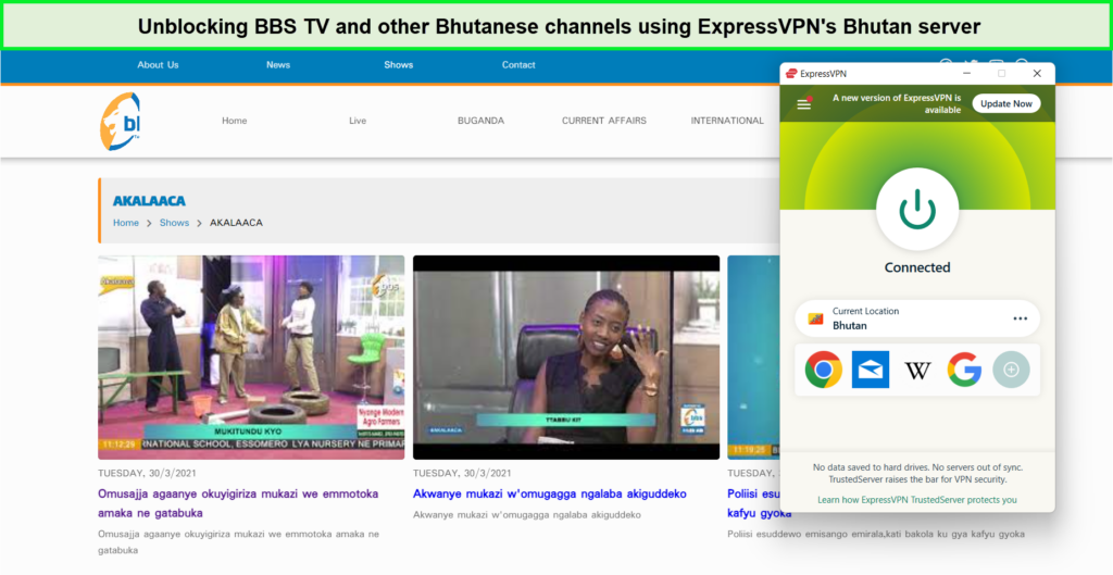 unblocking-bhutanese-channels-with-expressvpn-in-UAE