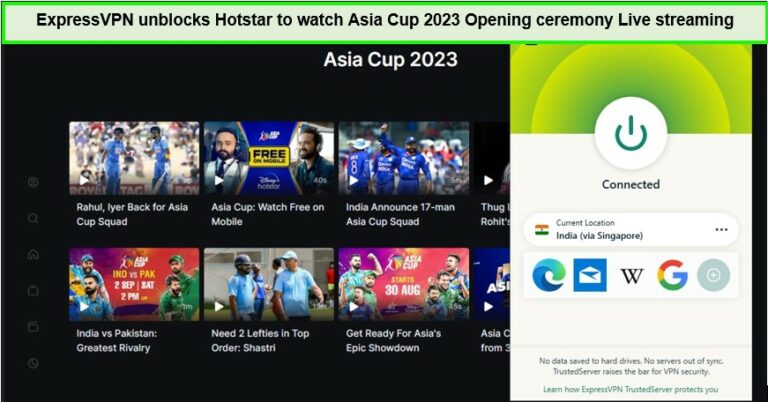  Verwenden Sie ExpressVPN, um die Eröffnungszeremonie der Asien-Cup 2023 anzusehen. outside - Deutschland Auf Hotstar 