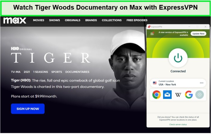  Schau dir die Dokumentation über Tiger Woods an. in - Deutschland 