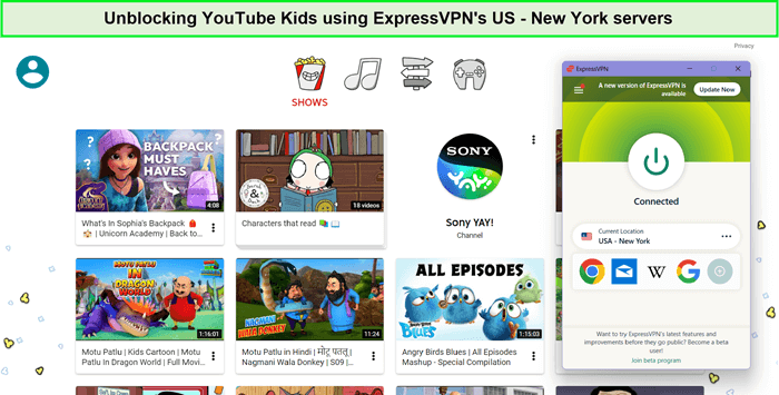 youtube-kids-in-Canada-unblocked-by-expressvpn