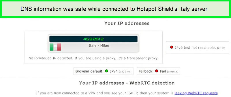 Hotspot-Shield-Italy-server-DNS-leak-test