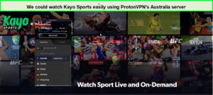 Kayo-Sports-with-ProtonVPN-in-Italy