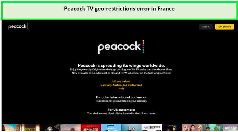  erreur de restriction géographique de peacock tv en france 