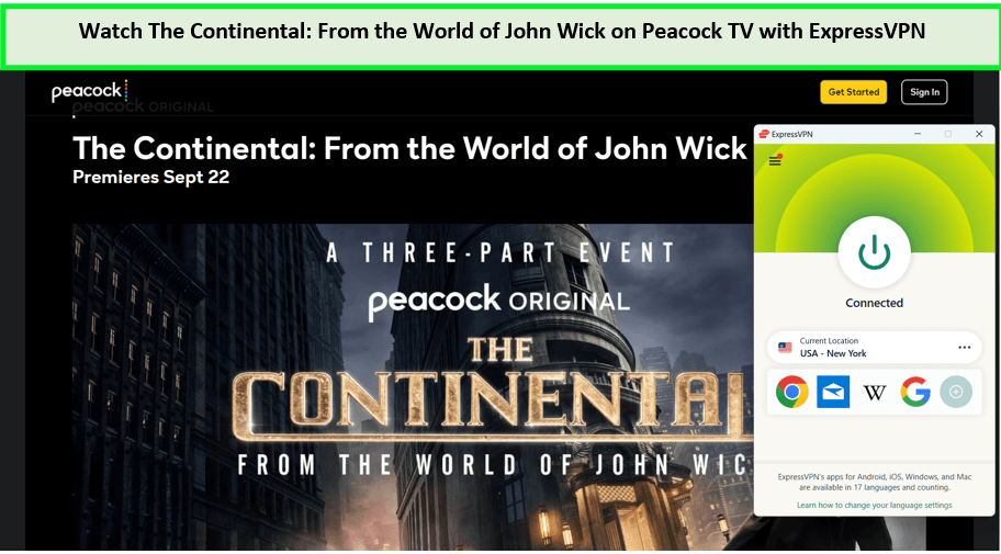 unblock-The-Continental-From-the-World-of-John-Wick-in-Canada-on-Peacock-with-ExpressVPN