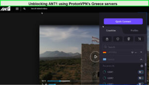 Unblocking-ANT1-using-ProtonVPN-in-Italy