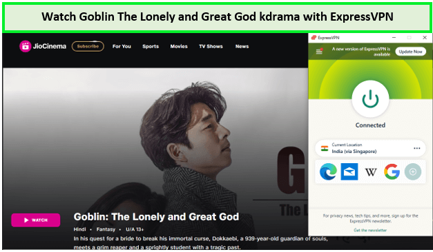 Watch-Goblin-The-Lonely-and-Great-God-kdrama-outside-India-on-JioCinema-with-ExpressVPN