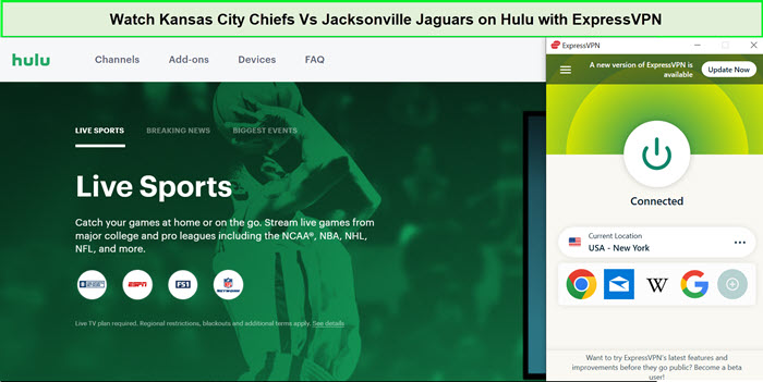 Watch-Kansas-City-Chiefs-Vs-Jacksonville-Jaguars-in-South Korea-on-Hulu-with-ExpressVPN