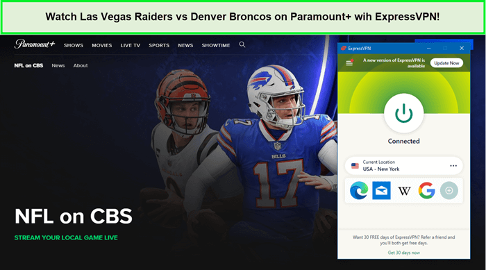 Watch-Las-Vegas-Raiders-vs-Denver-Broncos-on-Paramount-wih-ExpressVPN-in-Canada