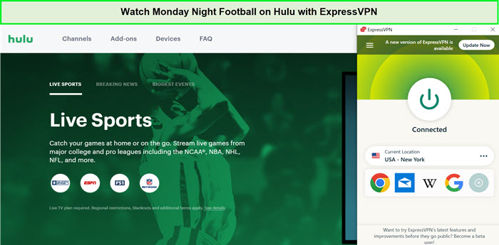 Watch-Monday-Night-Football-in-Hong Kong-on-Hulu-with-ExpressVPN