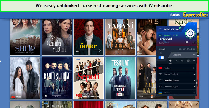  Windscribe - beste gratis Turkije VPN 