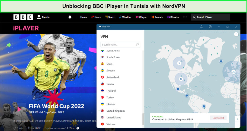 bbc-iplayer-in-tunisia-with-nordvpn-For Spain Users