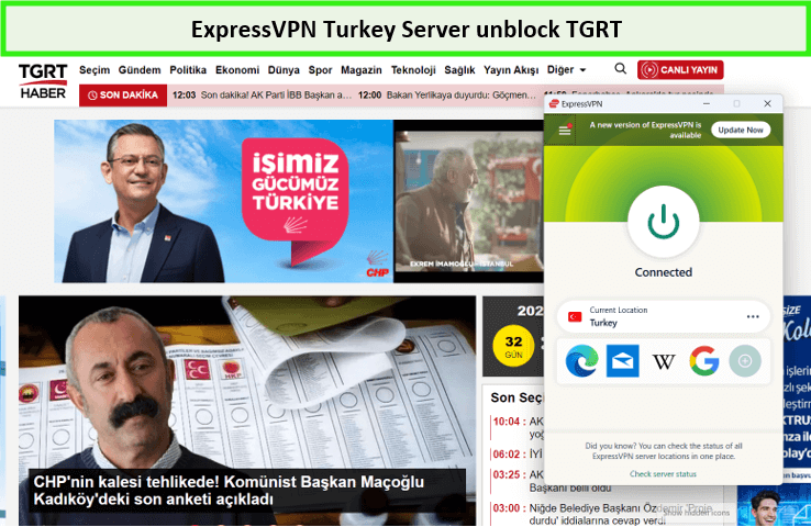  ExpressVPN Turkije server deblokkeren - TGRT 