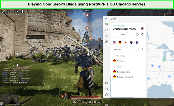 playing-conqueror-blade-in-USA-unblocked-by-nordvpn