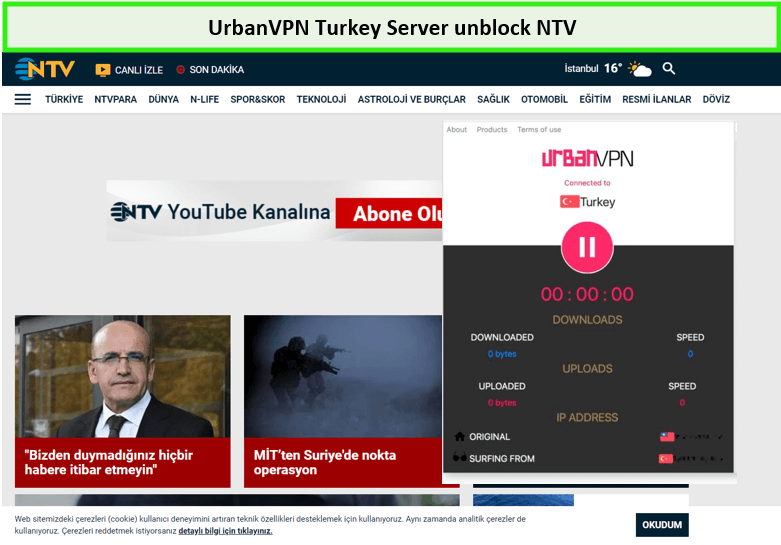  UrbanVPN - Entsperrte türkische Kanäle 