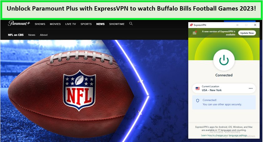 Watch Buffalo Bills Football Games 2023 in Singapore on Paramount Plus
