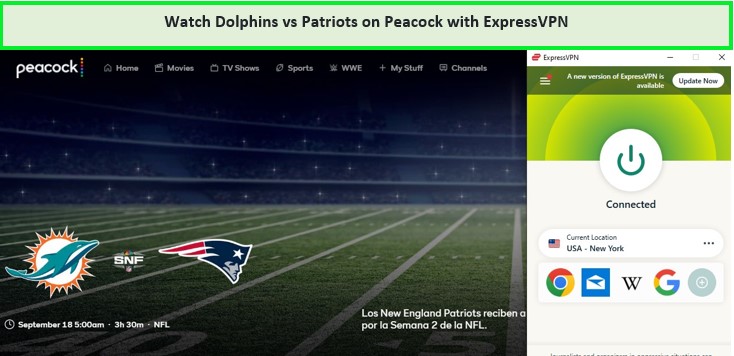 unblock-Dolphins-vs-Patriots-in-South Korea-on-Peacock-TV-with-ExpressVPN