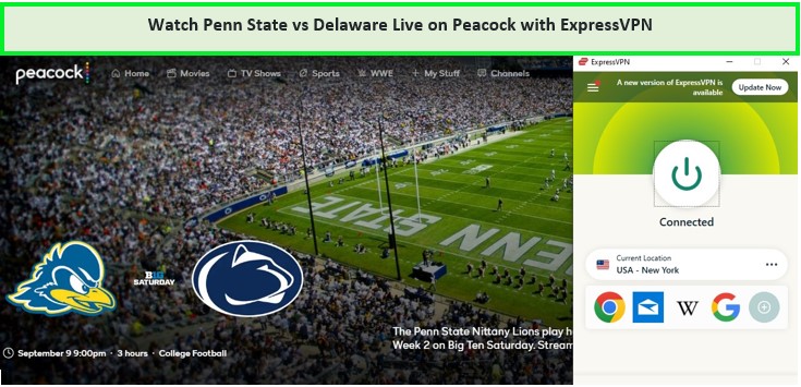 Watch-Pen-State-vs-Delware-Live-in-India-on-Peacock-TV-with-ExpressVPN