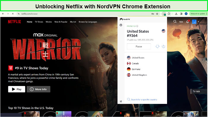 Unblocking-Netflix-with-NordVPN-Chrome-Extension-in-India
