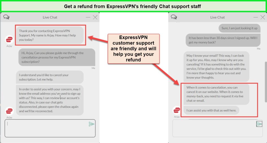 Screenshot-of-ExpressVPN-chat-support-assistance-for-money-back--