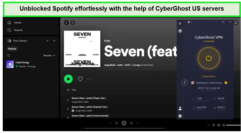 unblock-spotify-with-cyberghost-in-India