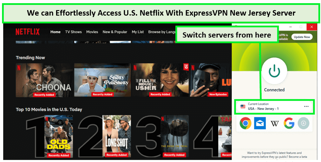  Desbloquear Netflix de EE. UU. con ExpressVPN en-Espana 