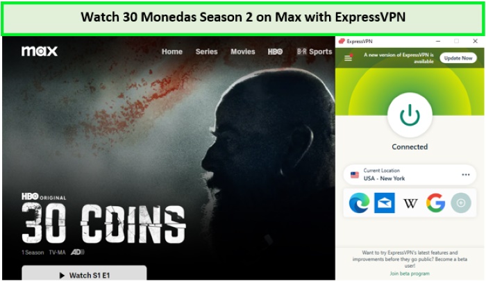 Watch-30-Monedas-Season-2-in-UK-on-Max-with-ExpressVPN