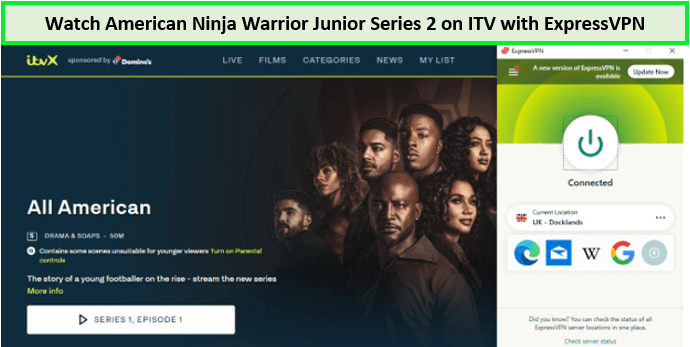  Mira la serie 2 de American Ninja Warrior Junior in - Espana En ITV con ExpressVPN 