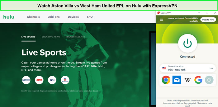 Watch-Aston-Villa-vs-West-Ham-United-EPL-Outside-USA-on-Hulu-with-ExpressVPN