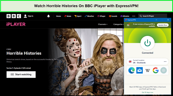  Schauen Sie sich Horrible Histories auf BBC iPlayer mit ExpressVPN an. in - Deutschland 