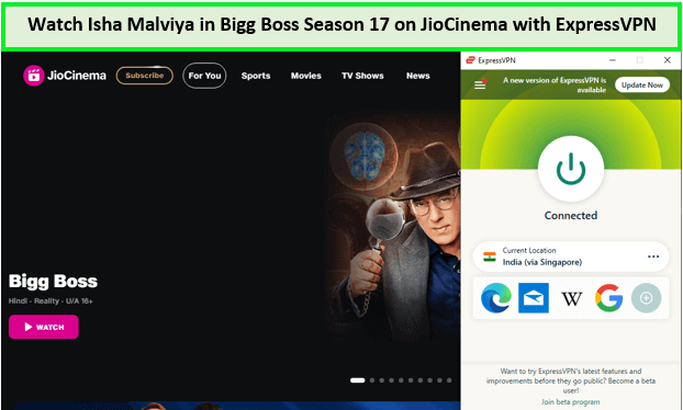 Watch-Isha-Malviya-in-Bigg-Boss-Season-17-in-UK-on-JioCinema-with-ExpressVPN