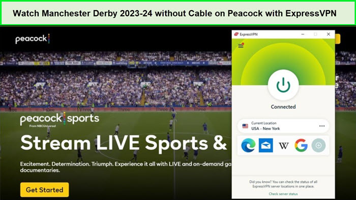  Mira el Derby de Manchester 2023-24 sin cable in - Espana En Peacock con ExpressVPN 