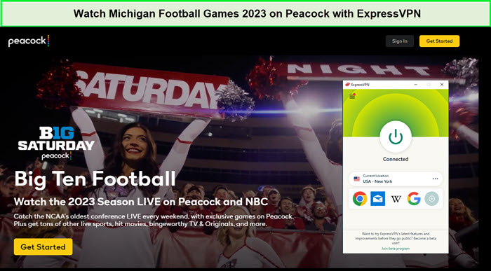 unblock-Michigan-Football-Games-2023-in-South Korea-on-Peacock-with-ExpressVPN