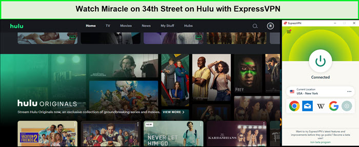  Mira el milagro en la calle 34 in - Espana En Hulu con ExpressVPN 