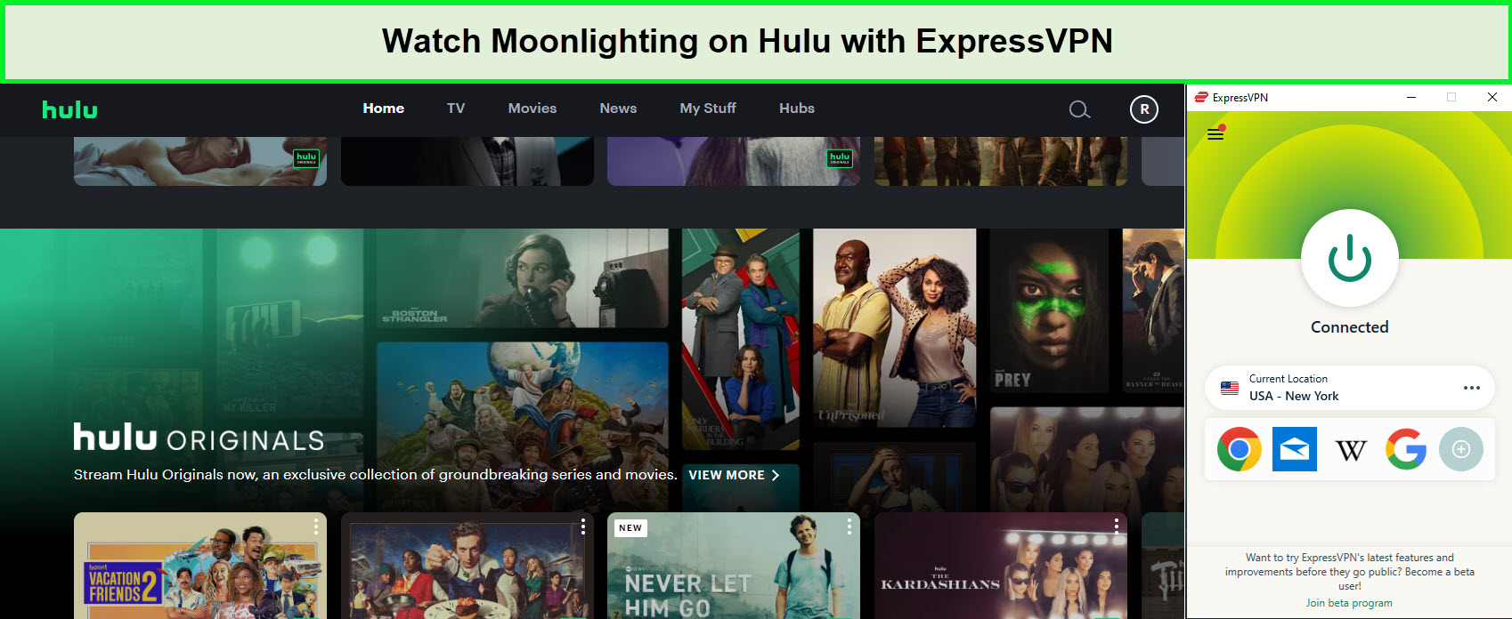  Moonlighting beobachten in - Deutschland Auf Hulu mit ExpressVPN 