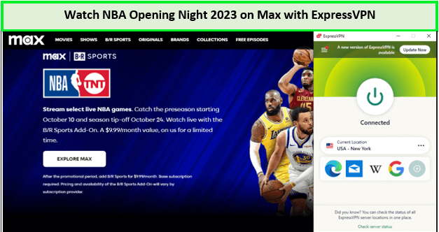 Watch-NBA-Opening-Night-2023-in-South Korea-on-Max-with-ExpressVPN