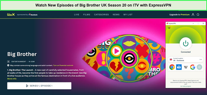  Schauen Sie sich die neuen Folgen von Big Brother UK Staffel 20 an. in - Deutschland Auf ITV mit ExpressVPN 