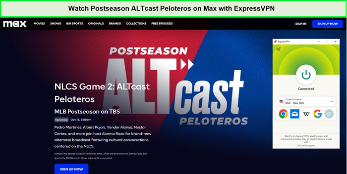  Beobachte die Postsaison-ALTcast-Peloteros. in - Deutschland Auf Max mit ExpressVPN 