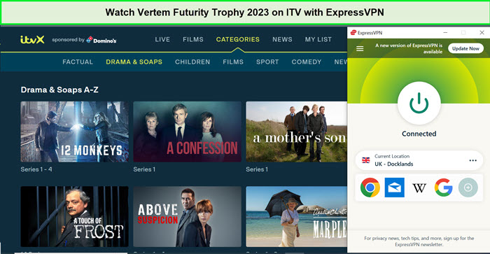  Mira el Trofeo Vertem Futurity 2023 in - Espana En ITV con ExpressVPN 