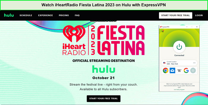 Watch-iHeartRadio-Fiesta-Latina-2023-in-New Zealand-on-Hulu-with-ExpressVPN