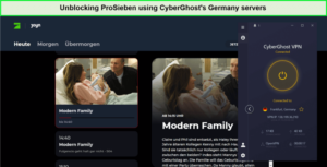 unblock-ProSieben-using-Cyberghost-in-germany