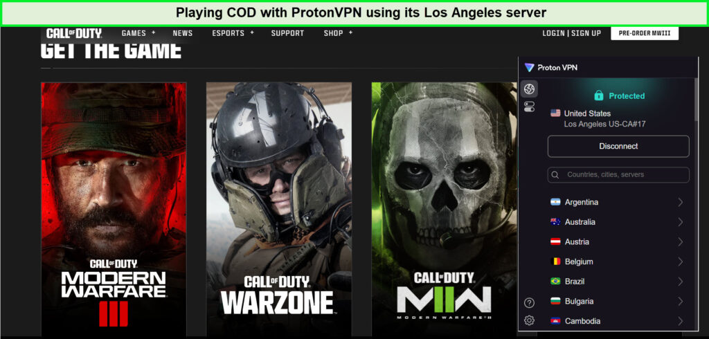 playing-COD-with-protonVPN-in-France